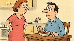 Vic: Žena pita: "Jesi li jeo?"