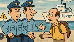 Vic: Policajci u luci, stranac pita...