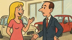 Vic: Plavuša u autosalonu traži "model"