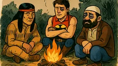 Vic: Sjede kraj logorske vatre Winnetou i Mujo