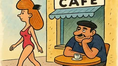 Vic: Šeta djevojka pored kafića…