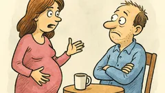 Vic: Ona: Dragi, trudna sam!