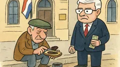 Vic: Umirovljenik pred Saborom maže drek