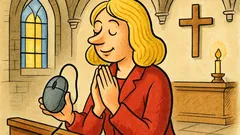 Vic: Zašto plavuša nosi miš u crkvu?