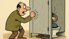 Vic: Čovjek lupa na vrata zahoda...