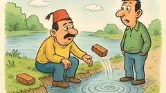 Vic: Mujo baca cigle u vodu