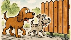 Vic: Šetaju dva psa ulicom...