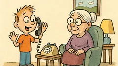 Vic: Fiksni telefon—danas: “Bok, bako!”