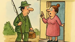 Vic: Žena ispraća muža na pecanje...