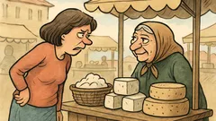 Vic: Dolazi žena na plac po sir