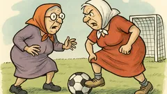 Vic: Igraju dvije bake nogomet...