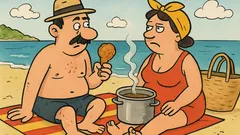 Vic: Mujo traži pohanu piletinu na plaži