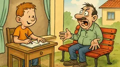 Vic: Perica piše sastav, tata poludi