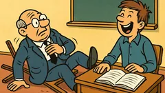 Vic: Student polaže usmeni, profesor pada