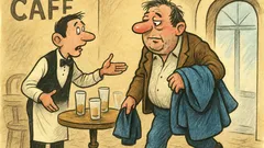 Vic: Sjedi čovjek u kafiću, pije...