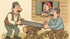 Vic: Haso zamoli Muju da reže drva