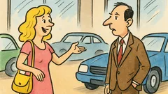 Vic: Plavuša uđe u autosalon po auto