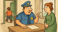 Vic: Dolazi žena sa sinom u policiju