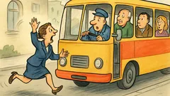 Vic: Trči žena za autobusom i viče