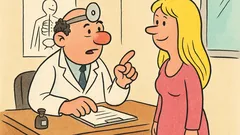 Vic: Dolazi plavuša kod doktora...