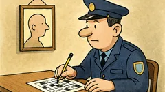 Vic: Policajac rješava križaljku i zastane